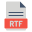Ícone para documento em RTF
